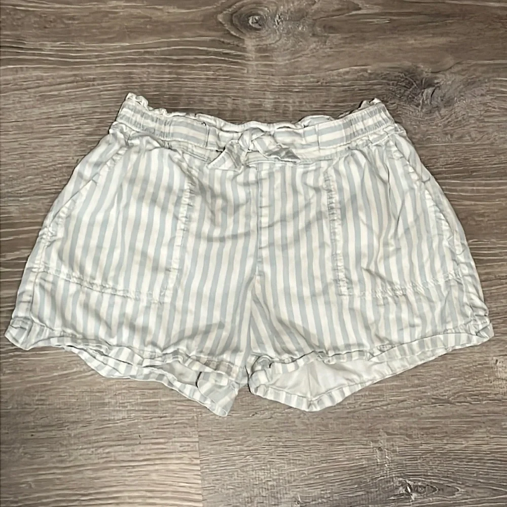Kids Gap Pull On Cotton Blend Stripe Shorts